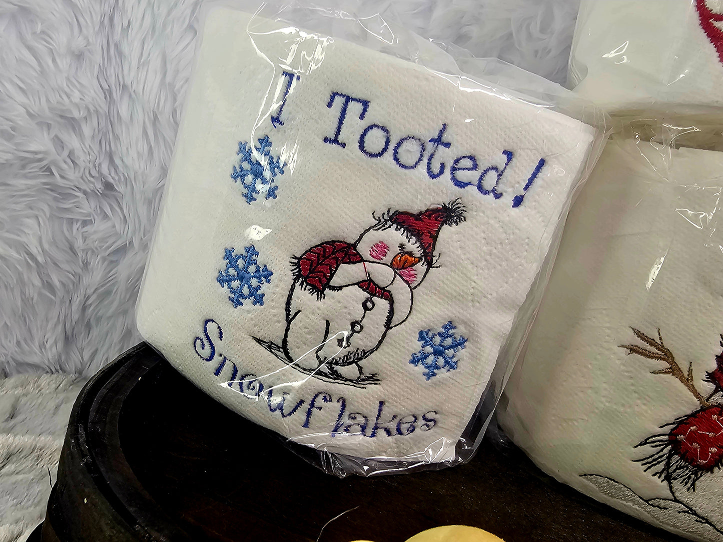 Embroidered Bathroom Tissue