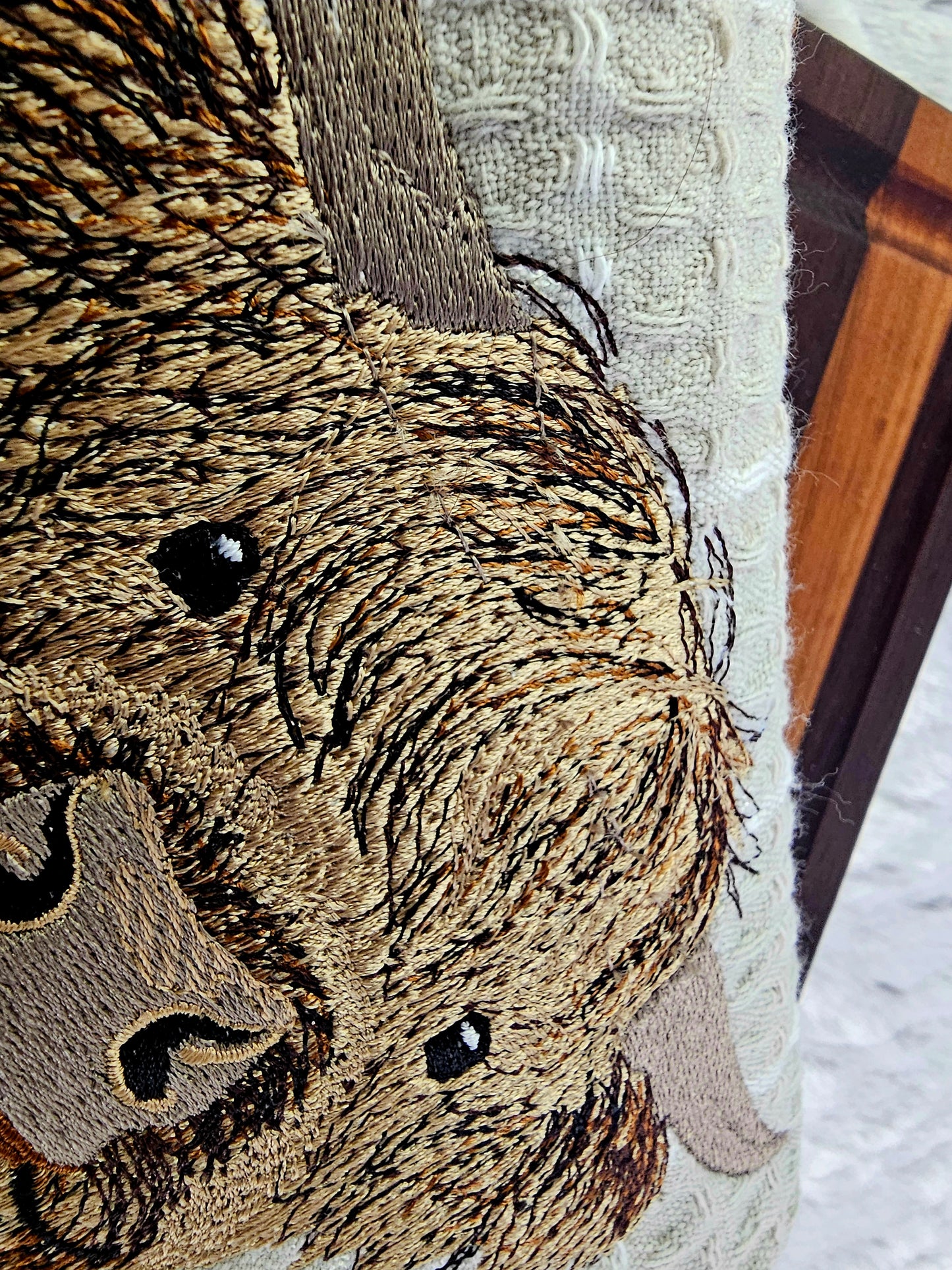Embroidered decorative Kitchen towels (farm animals)