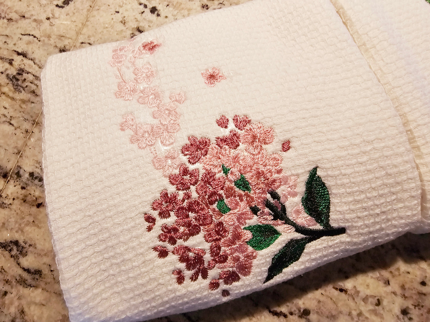 Easter Bunny on Blue dish towels