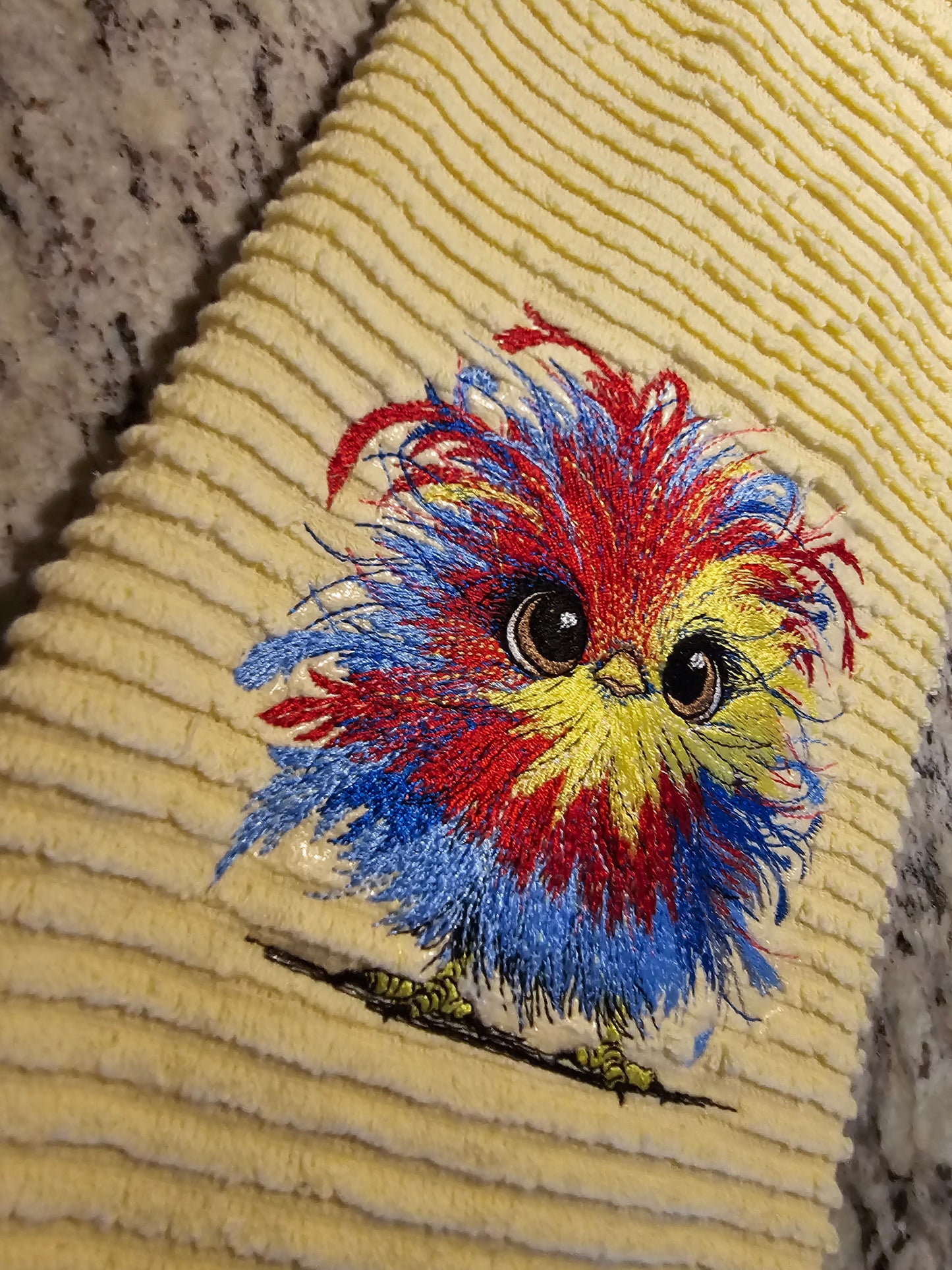 Easter Bunny on Blue dish towels
