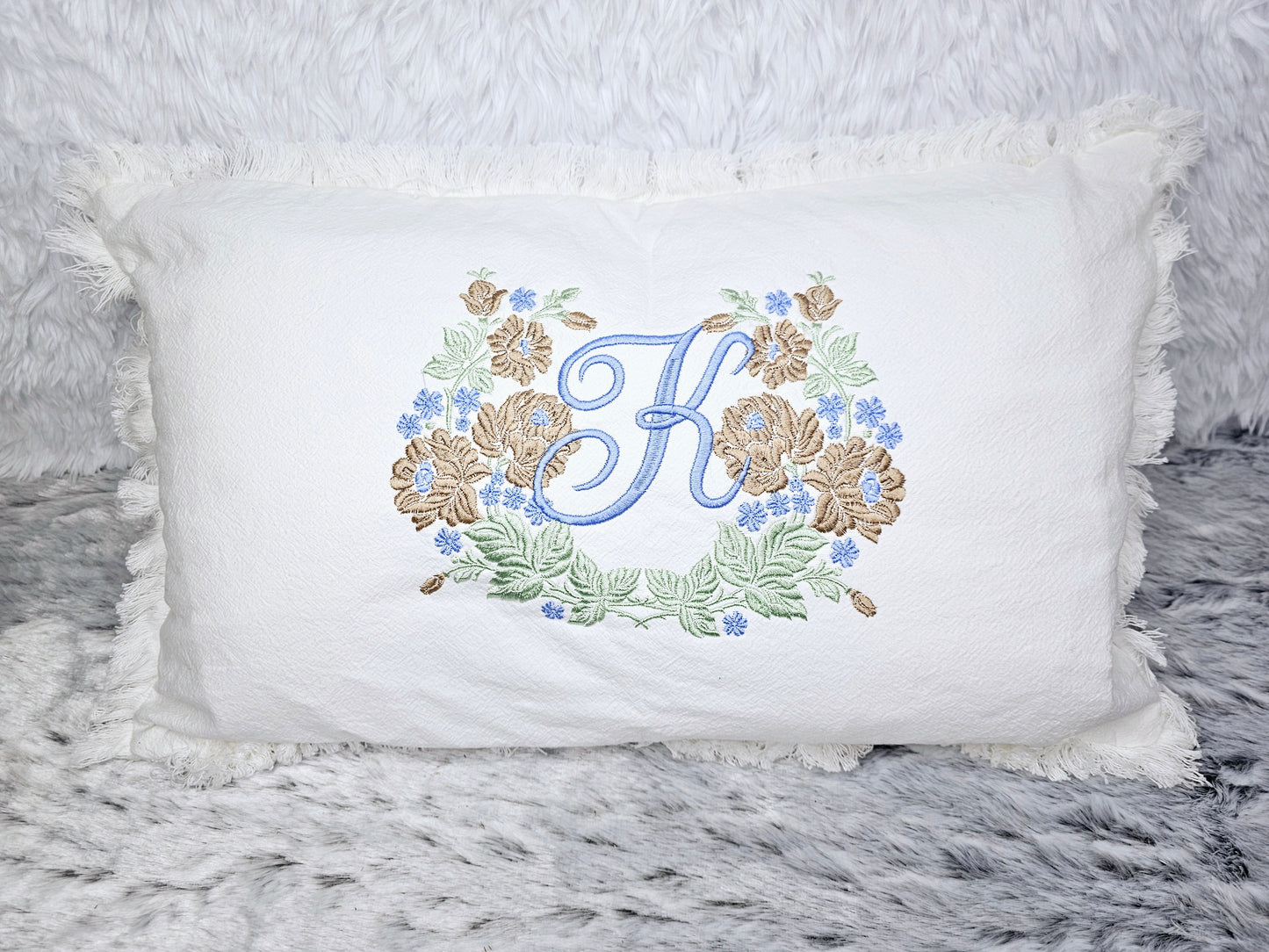 Monogramed/customizable pillow cover