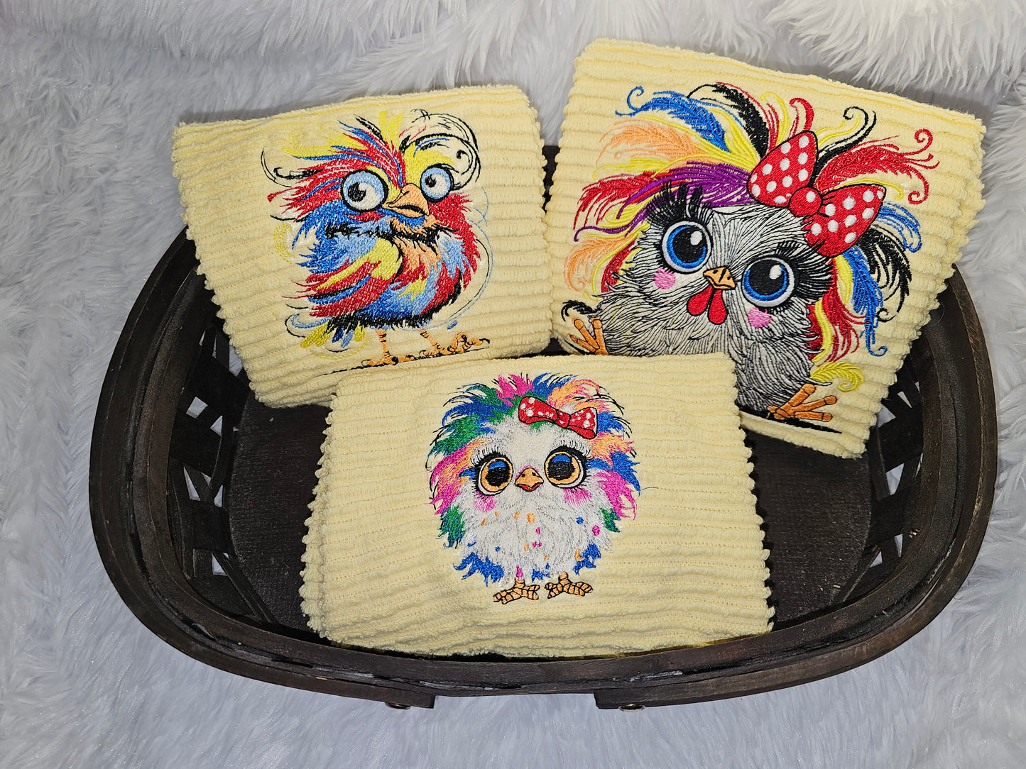 decorative embroidered Cotton kitchen towels