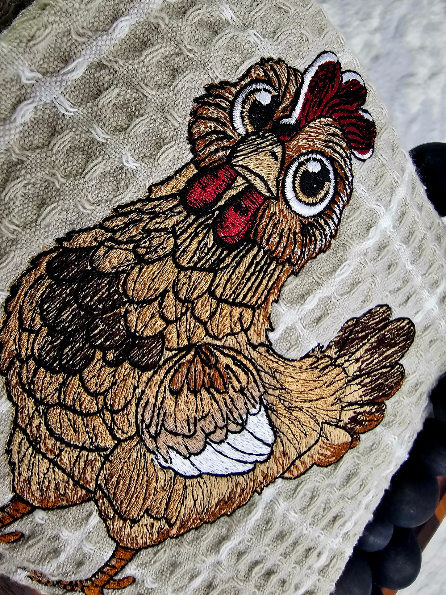 Embroidered decorative Kitchen towels (farm animals)