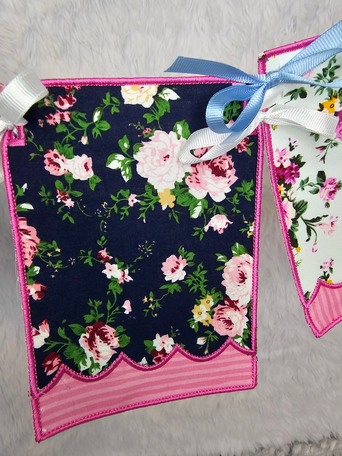 Easter Bunny on Blue dish towels