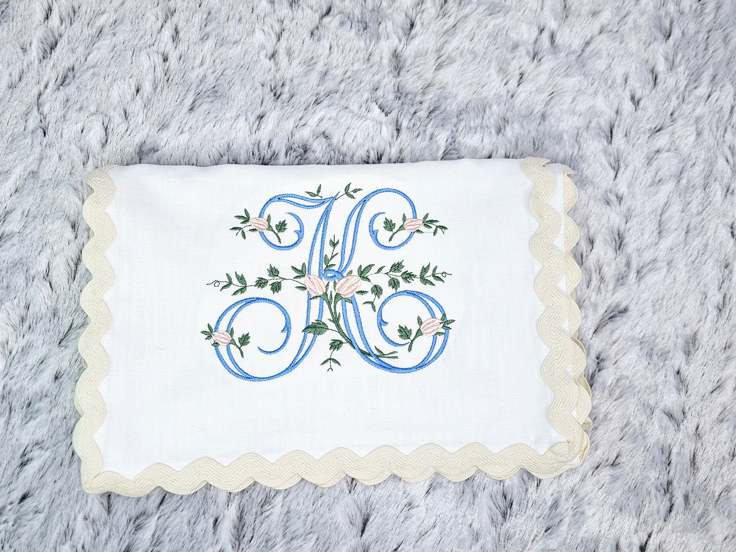 Easter Bunny on Blue dish towels