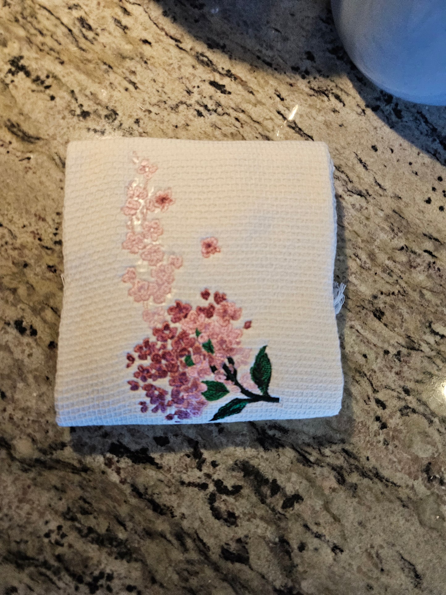 Easter Bunny on Blue dish towels
