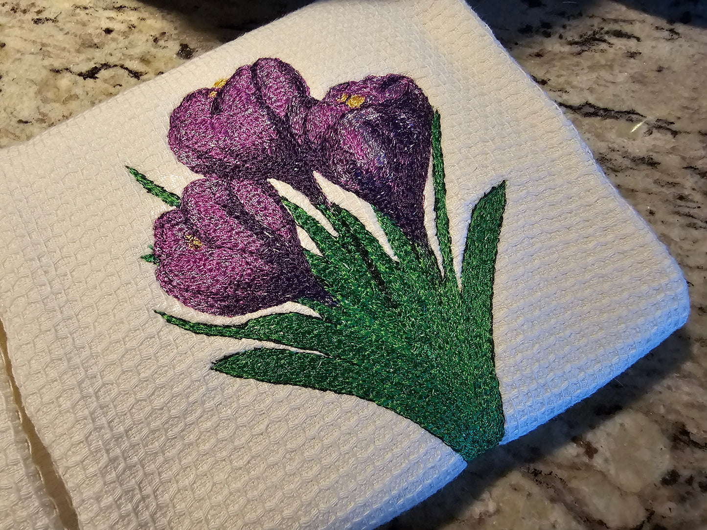 Easter Bunny on Blue dish towels