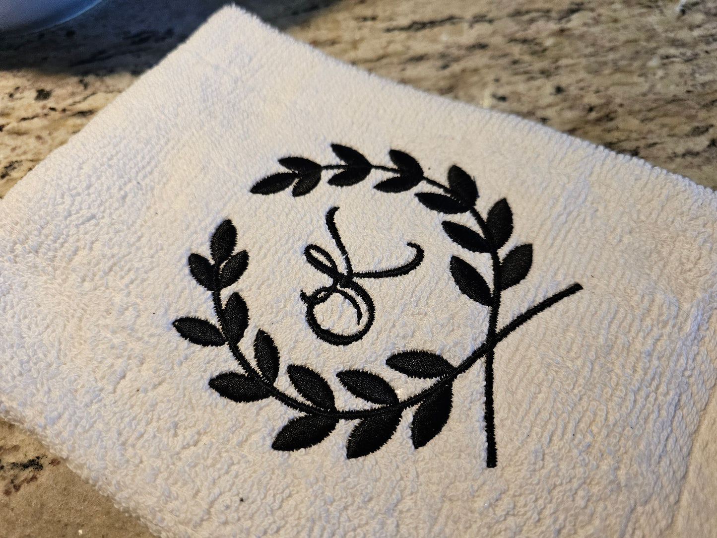 Easter Bunny on Blue dish towels