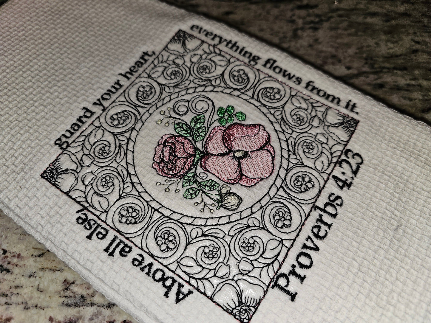 Easter Bunny on Blue dish towels