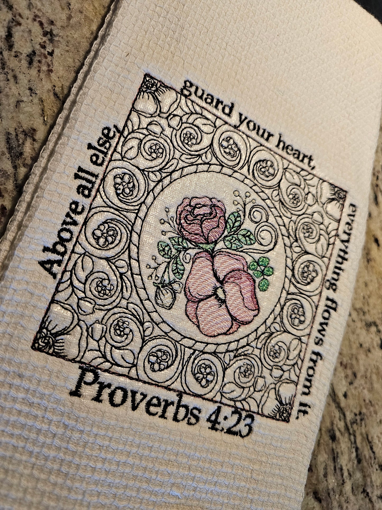 Easter Bunny on Blue dish towels