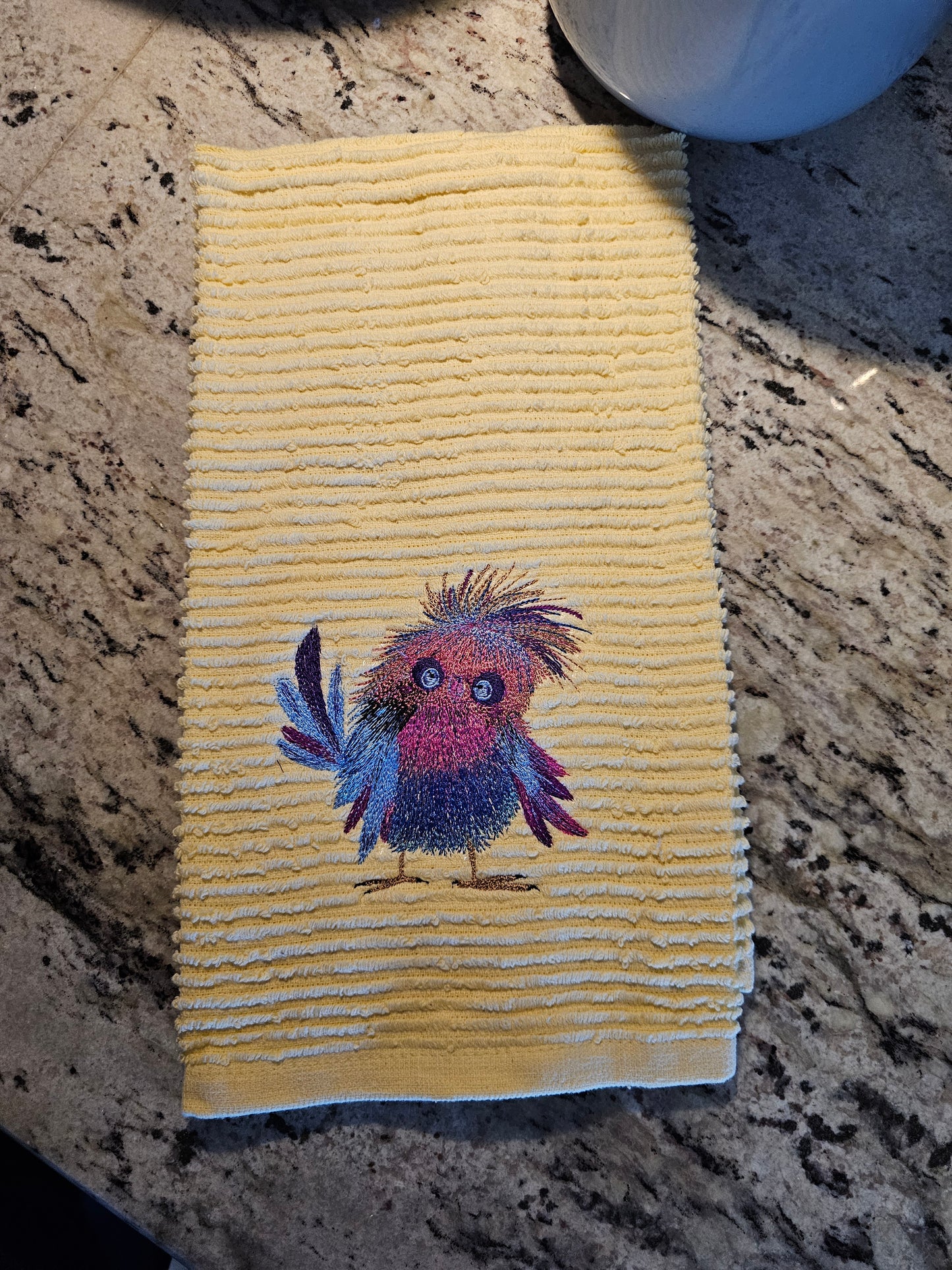 Easter Bunny on Blue dish towels