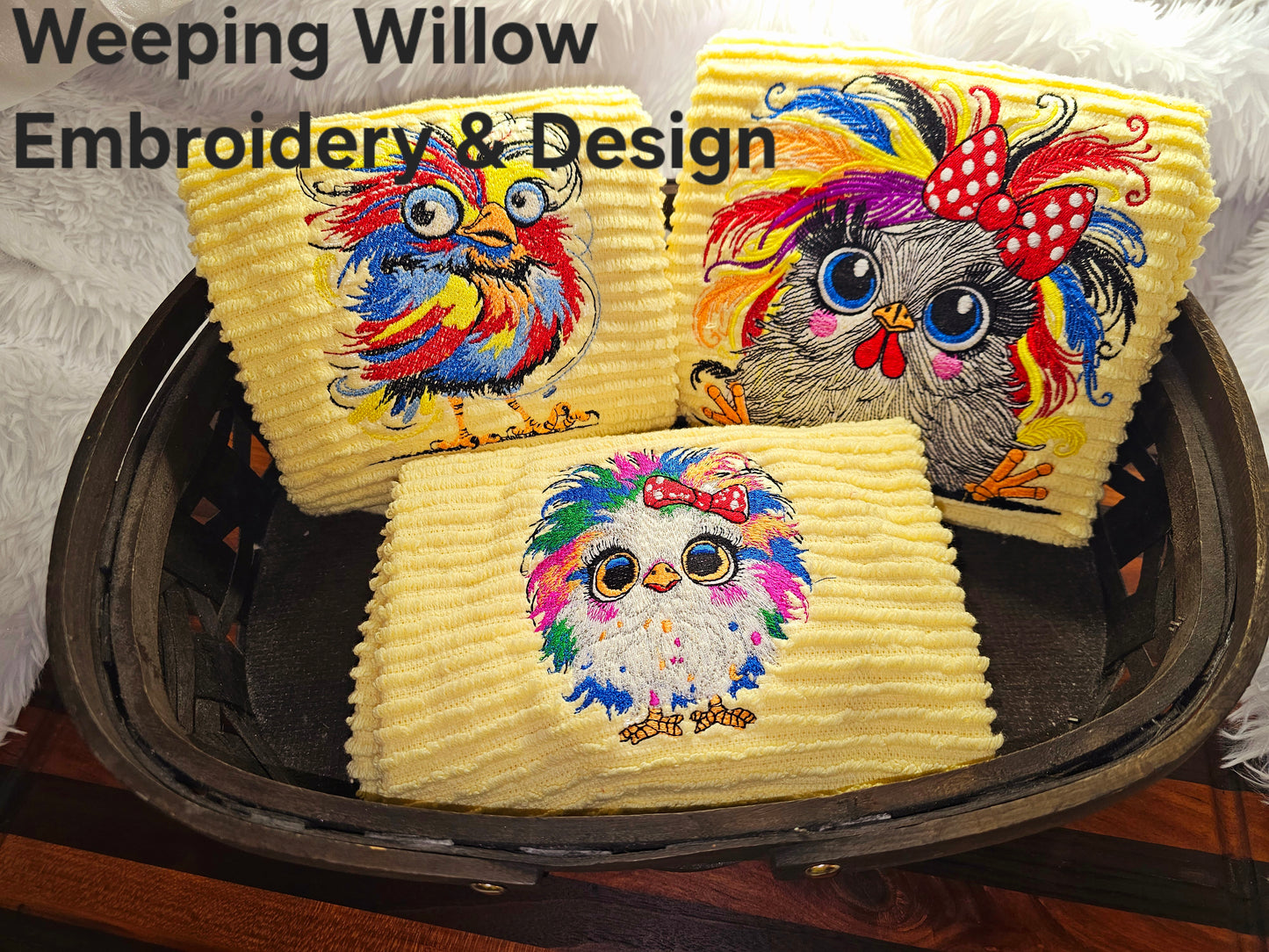 decorative embroidered Cotton kitchen towels
