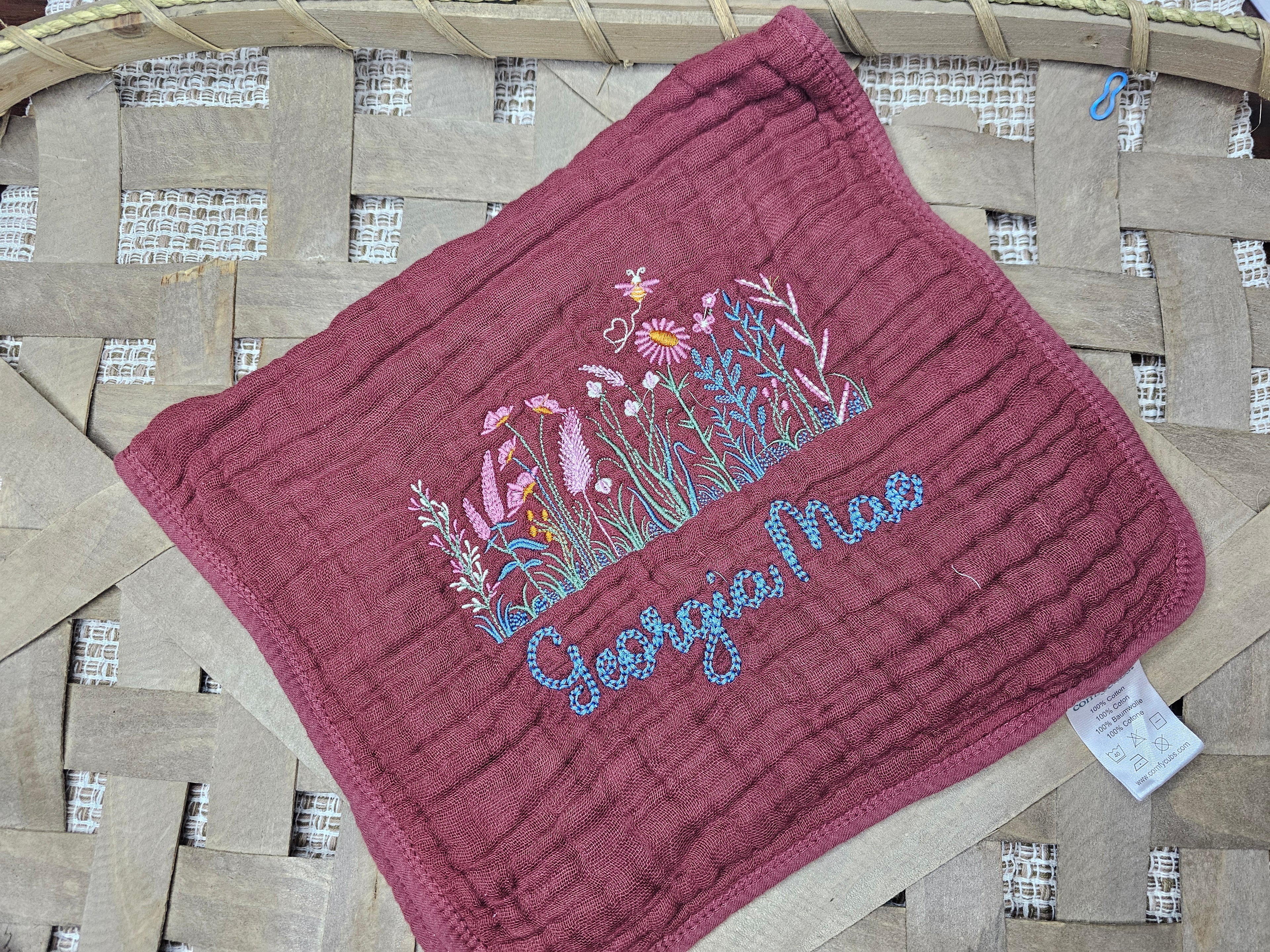 Custom Burp Muslin Cloths