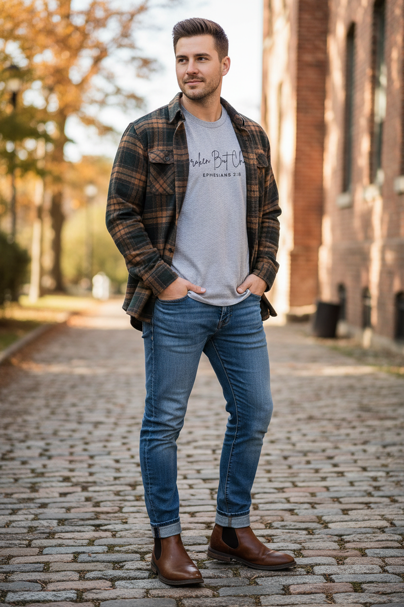 MENS BROKEN BUT CHOSEN t shirt.