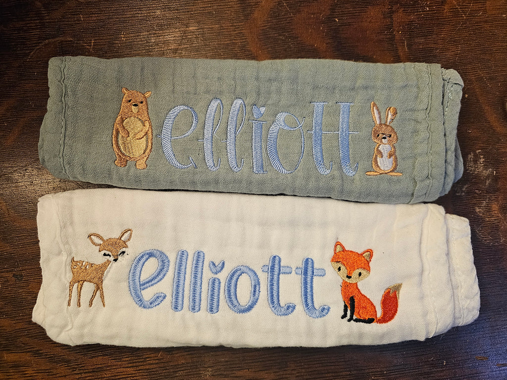 Muslin burp cloths