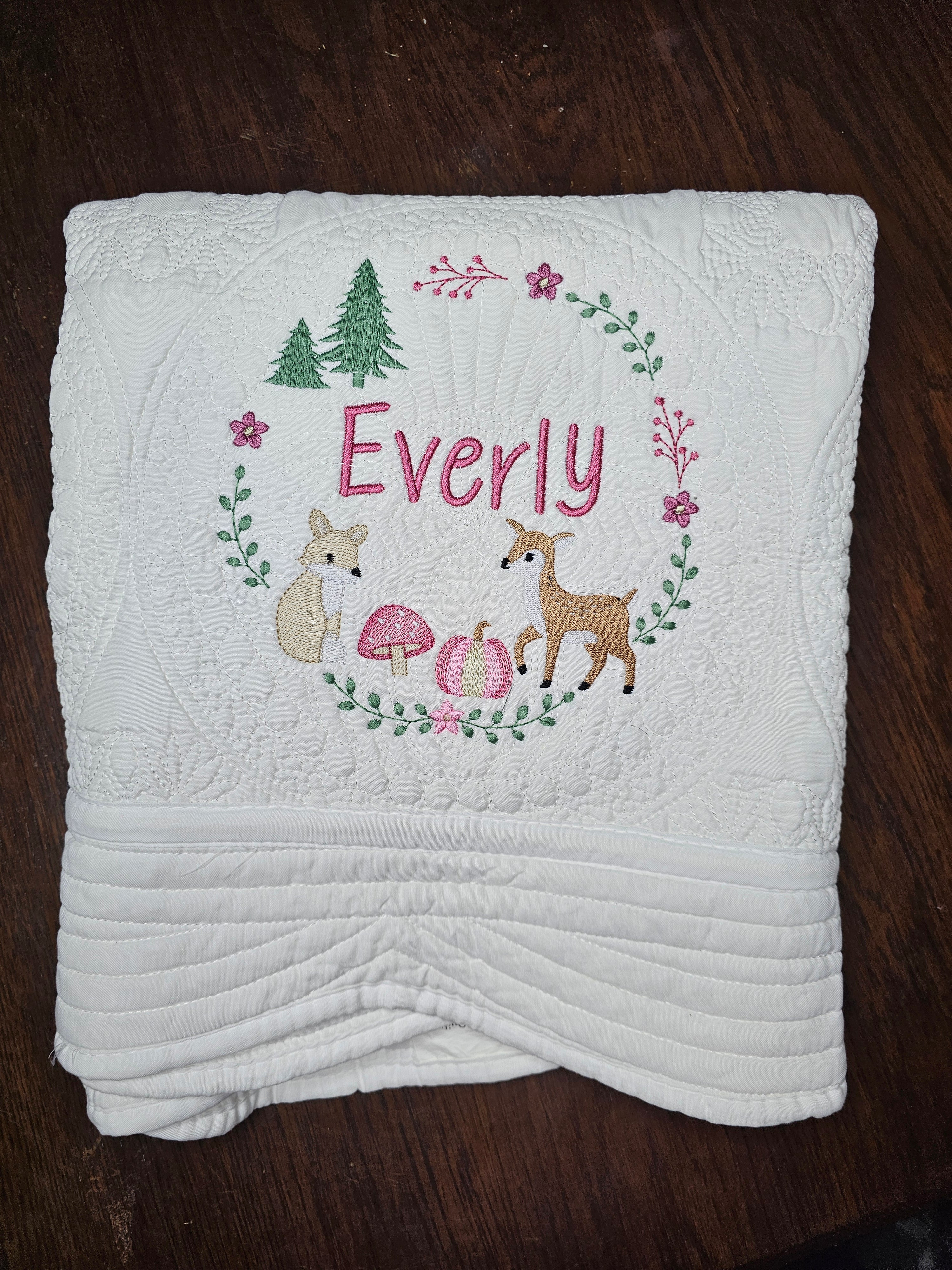 Heirloom baby quilt
