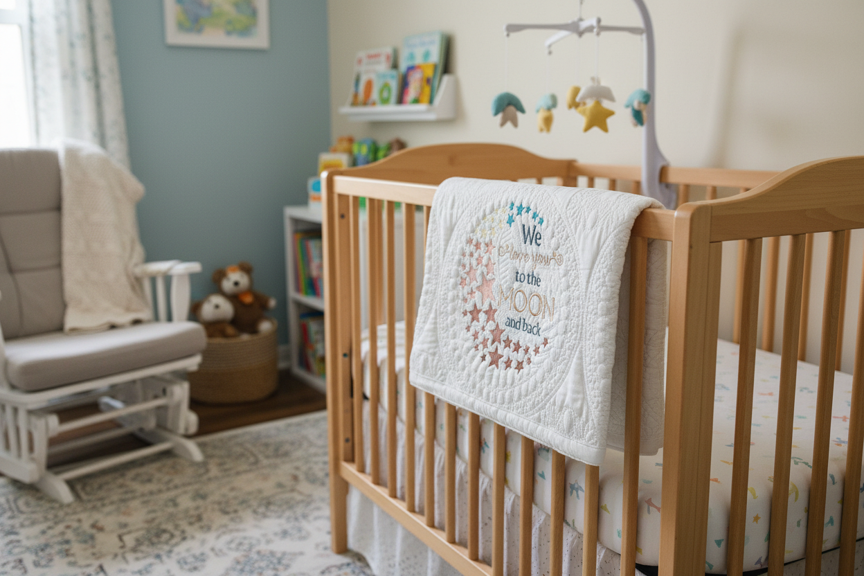 Heirloom baby quilt