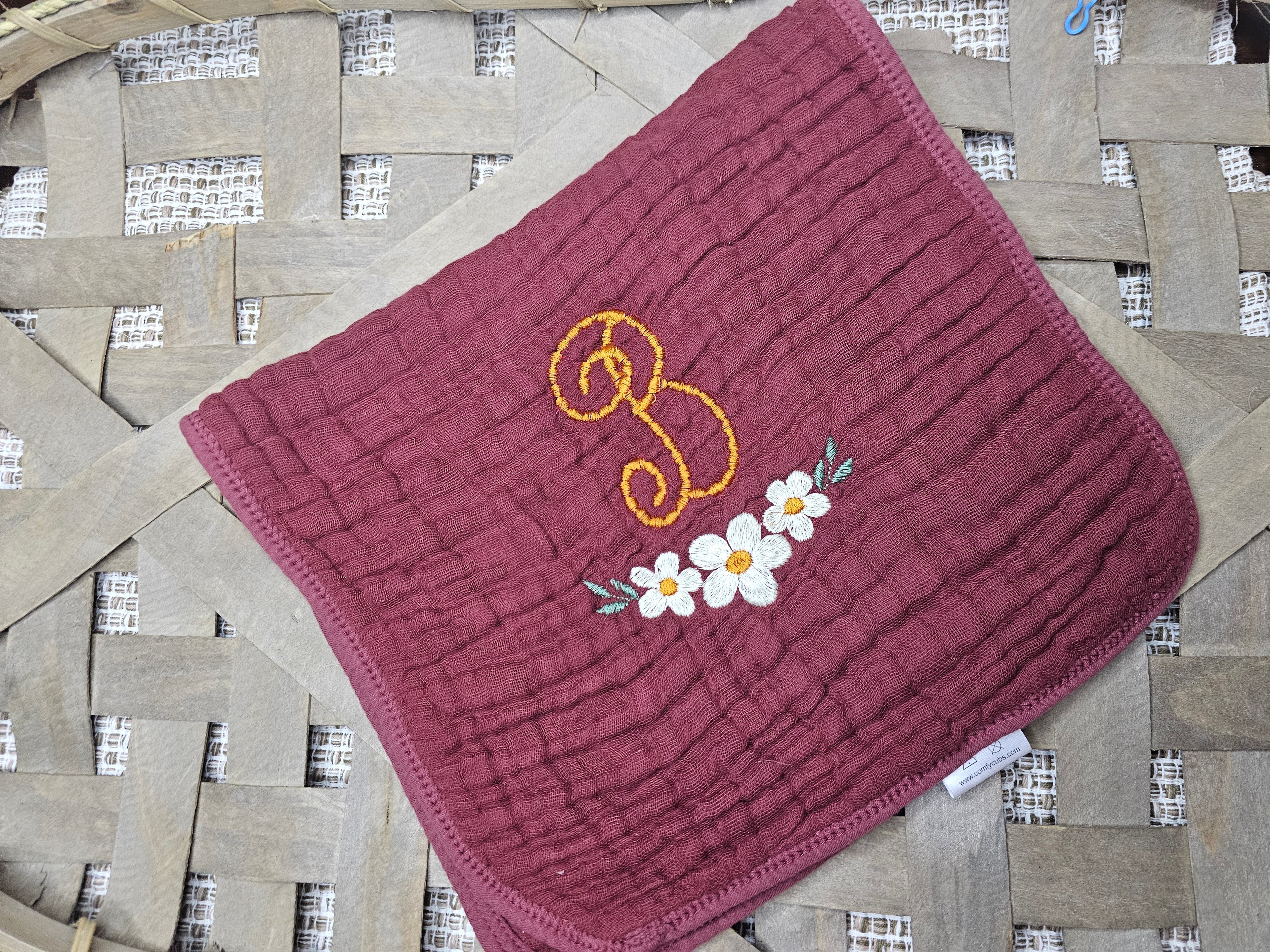 Custom Burp Muslin Cloths