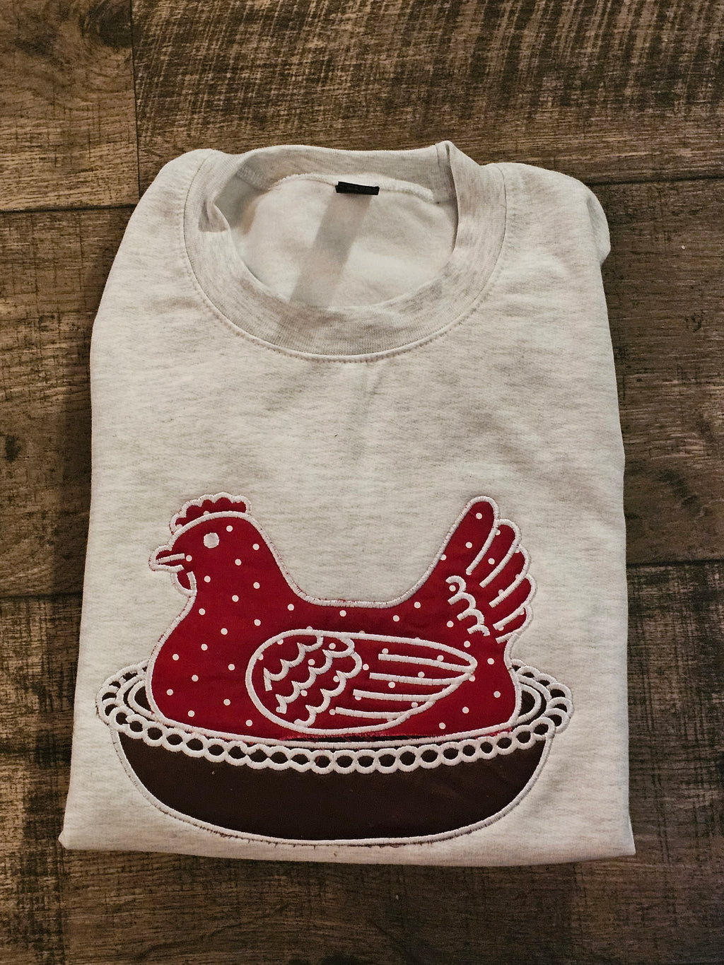 BLUE Hen in a basket