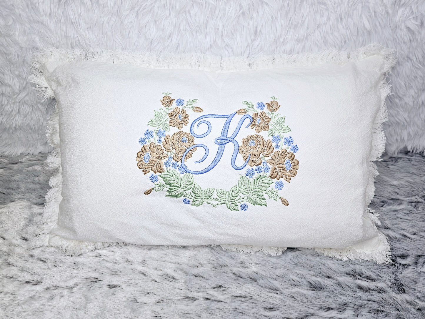 Monogramed/customizable pillow cover
