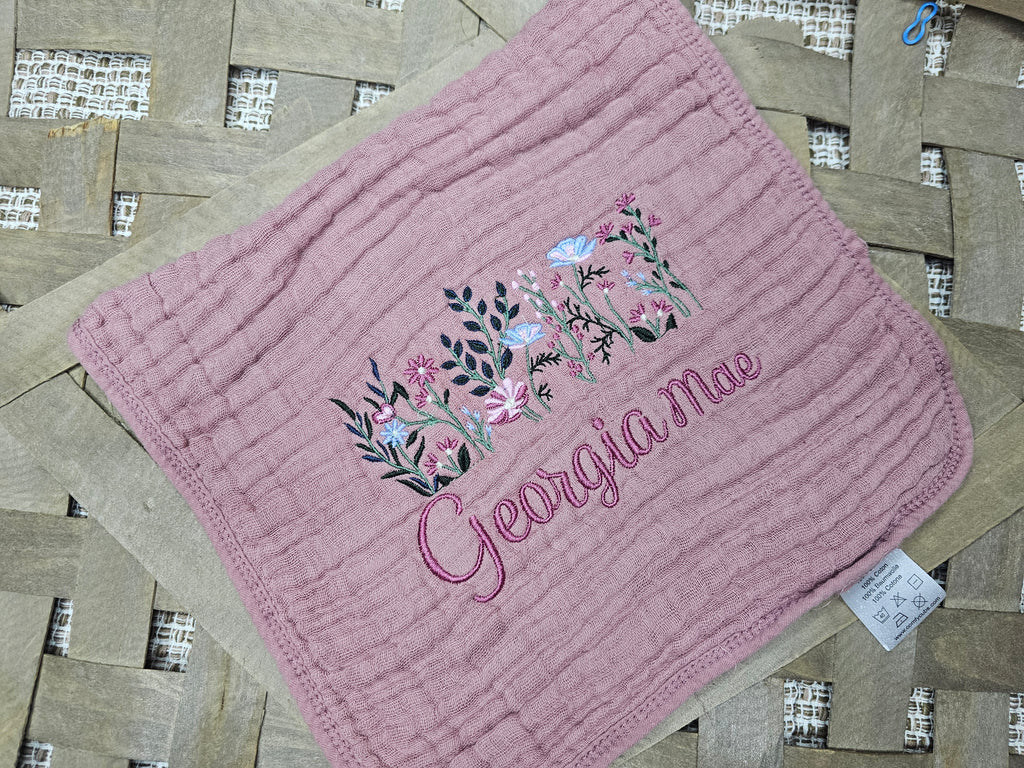 Custom Burp Muslin Cloths