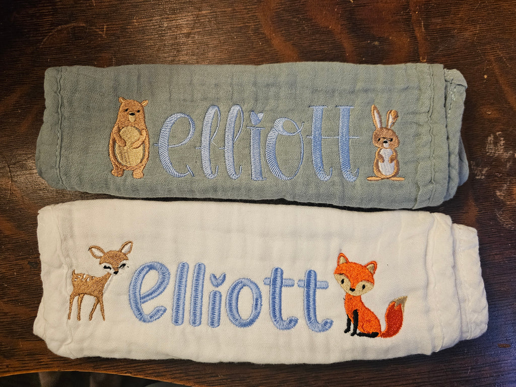 Muslin burp cloths