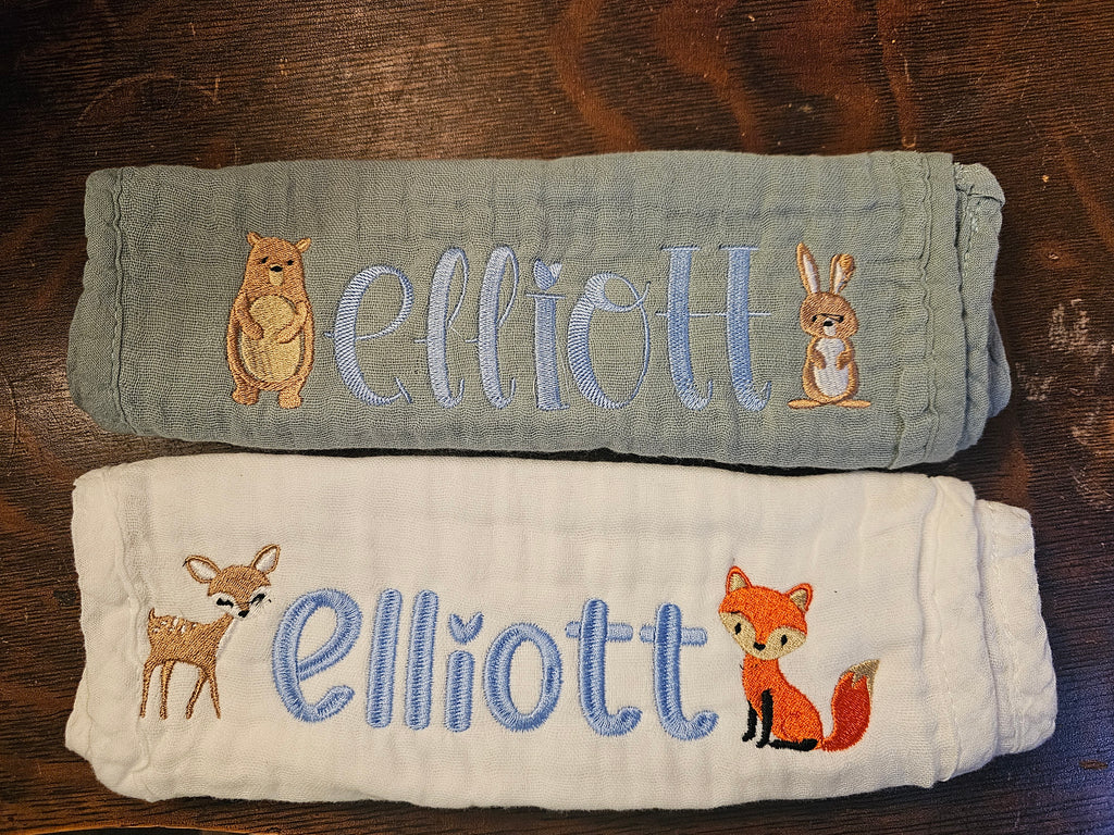 Muslin burp cloths