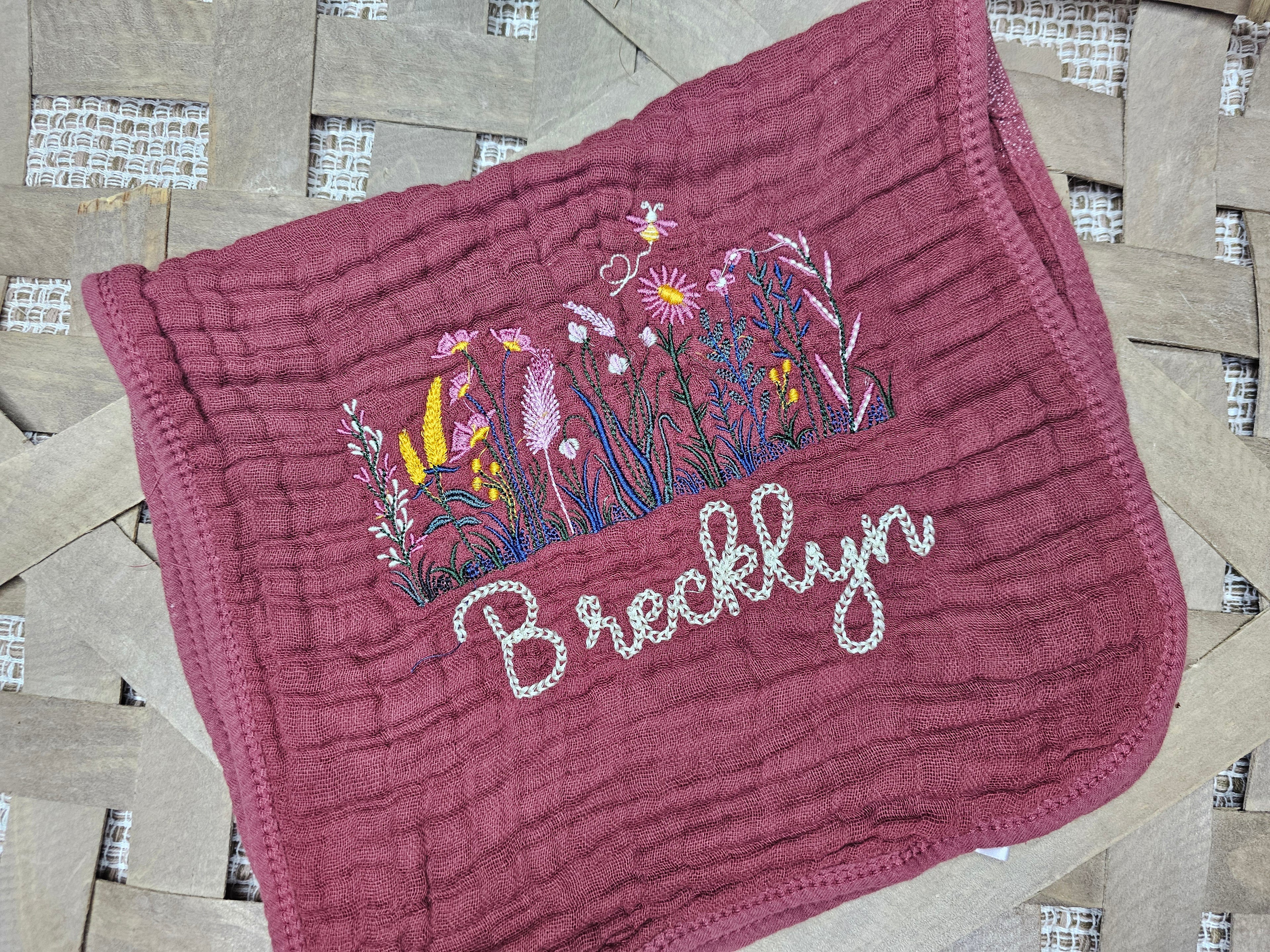 Custom Burp Muslin Cloths